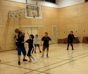 2016年2月4日のバスケットボール練習2