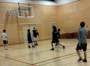 2016年2月16日のバスケットボール練習2
