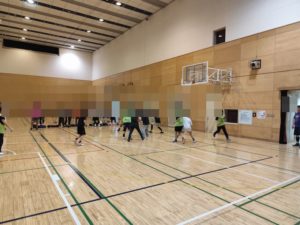 2025年4月24日の本町BBCバスケットボール練習