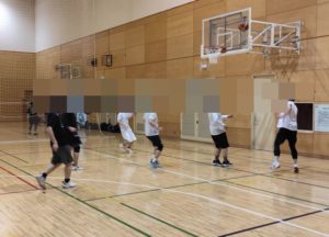 2025年1月9日の本町BBCバスケットボール練習
