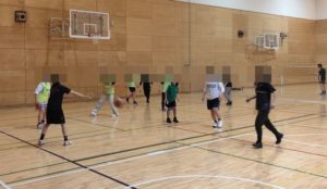 2025年2月6日の本町BBCバスケットボール練習