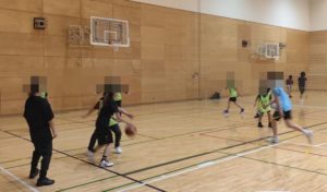 2025年1月23日の本町BBCバスケットボール練習