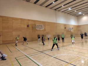 2025年2月13日の本町BBCバスケットボール練習